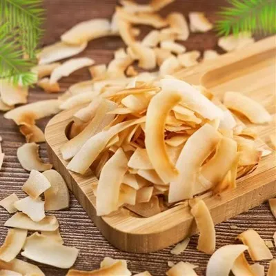 Chipsuri de nucă de cocos prăjite